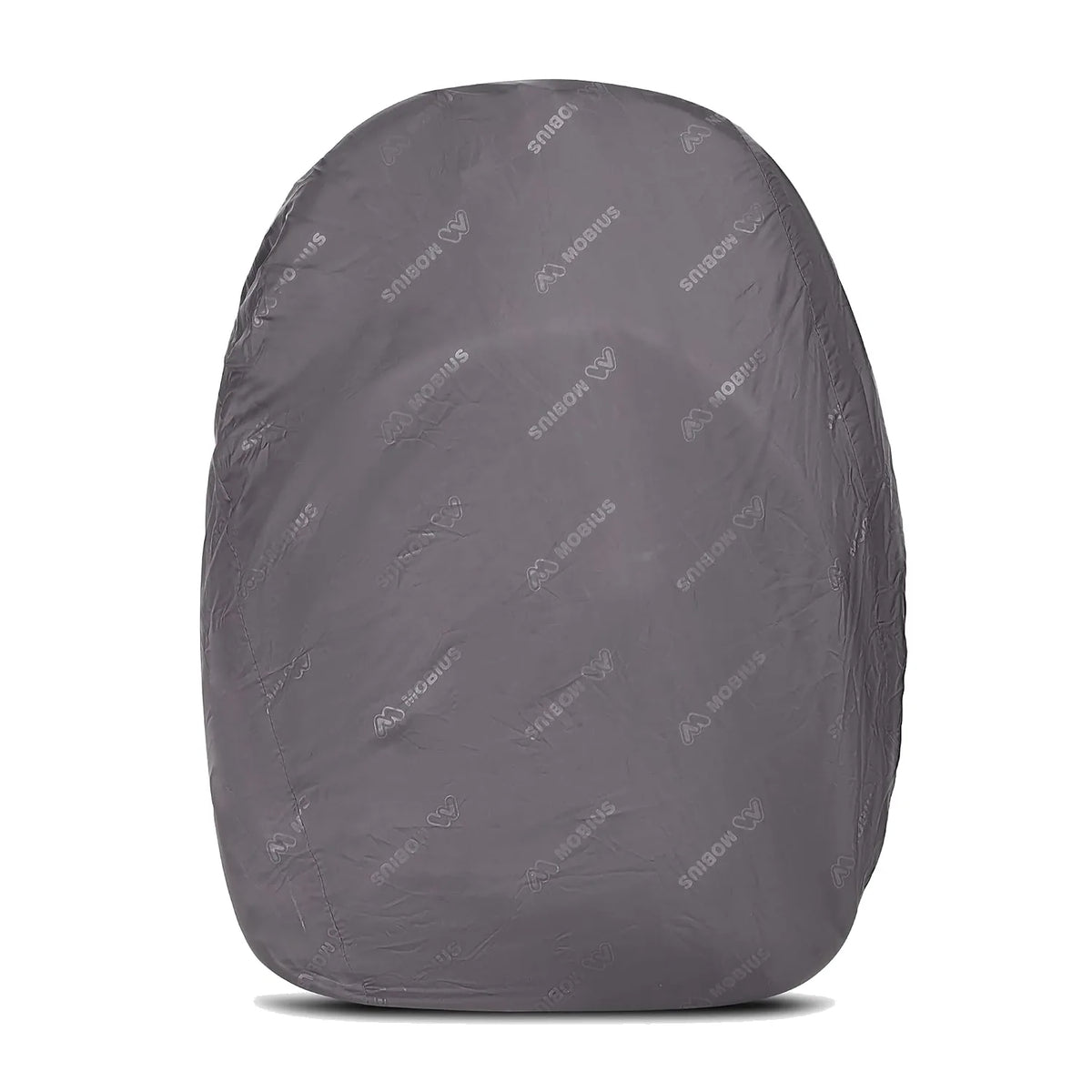 Dark gray protective cover with repeating embossed Mobius branding