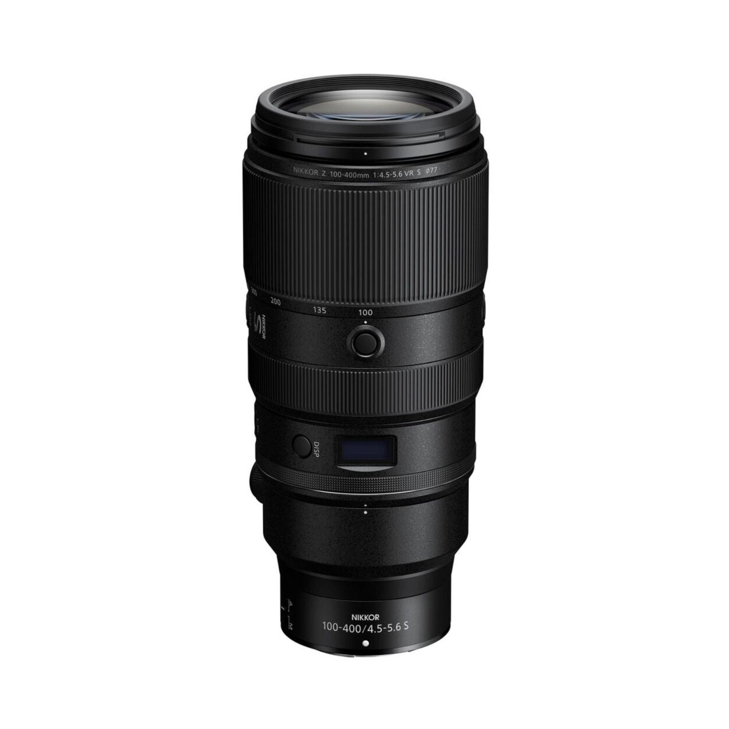 NIKKOR Z 100-400mm f/4.5-5.6 VR S Objektiv, schwarzes Zoom-Design