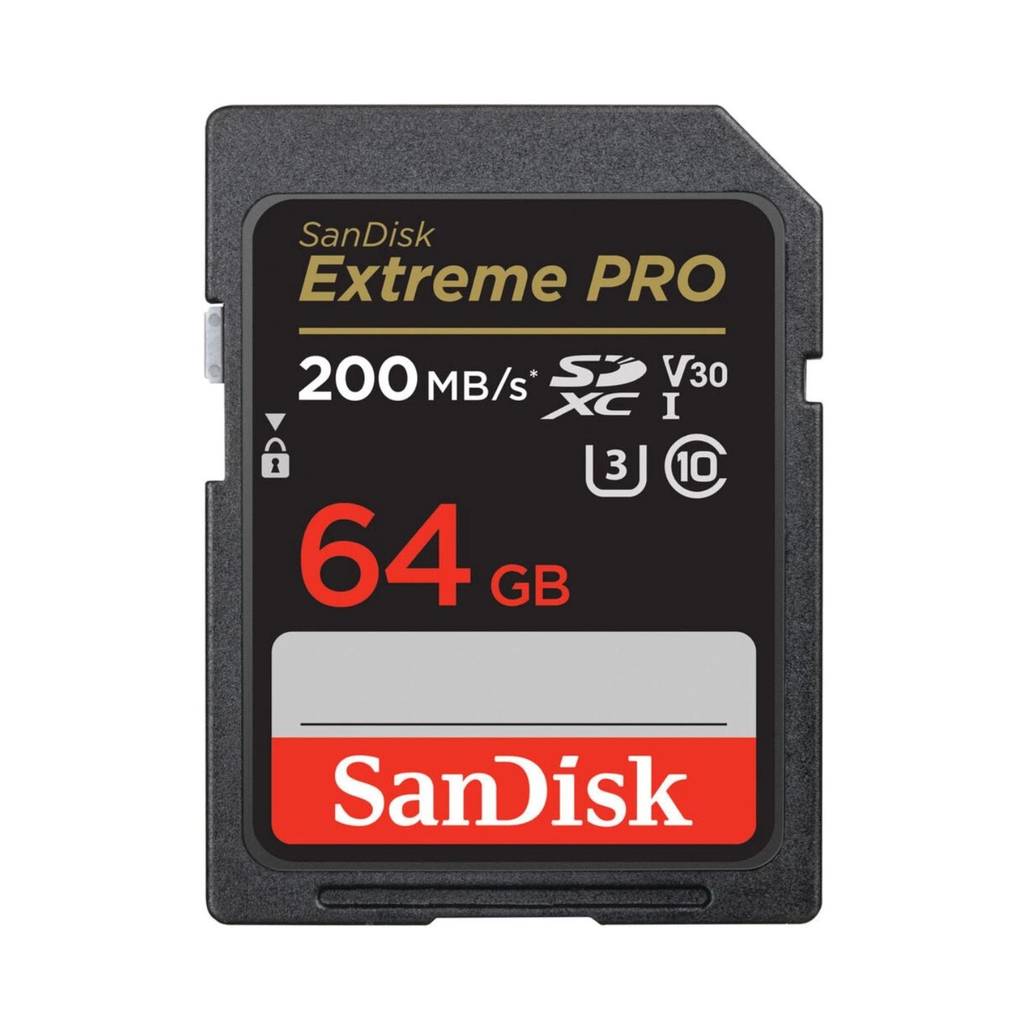 SanDisk Extreme PRO SD card 200 MB/s, 64 GB, UHS V30