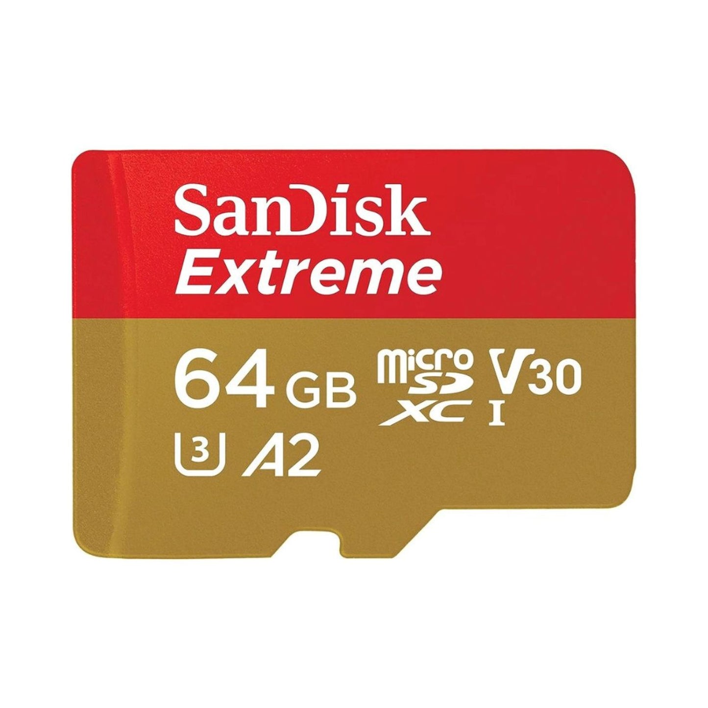 SanDisk Extreme microSDXC card, 64GB, UHS-I V30 Class 10