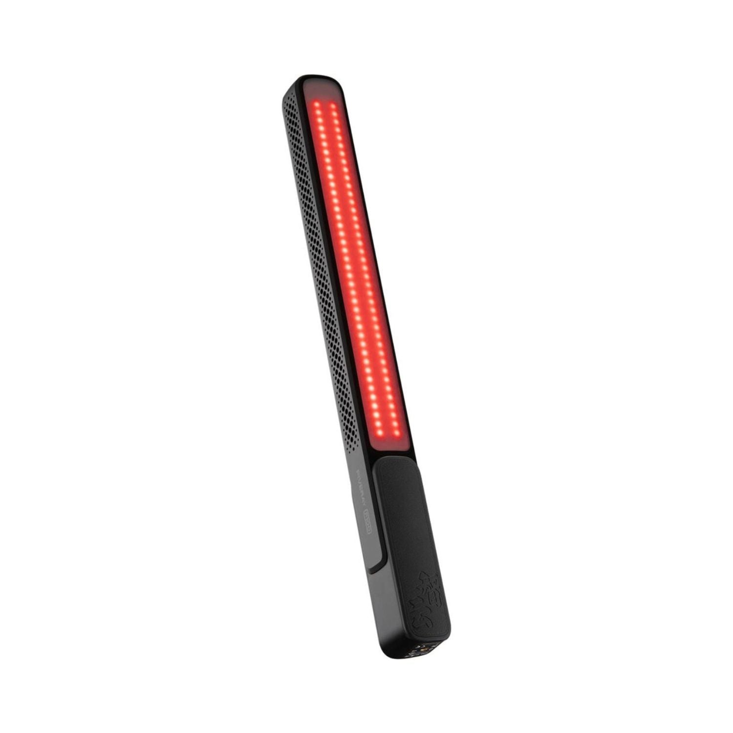 FIVERAY F100 LED light stick, black body with red LED strip on display