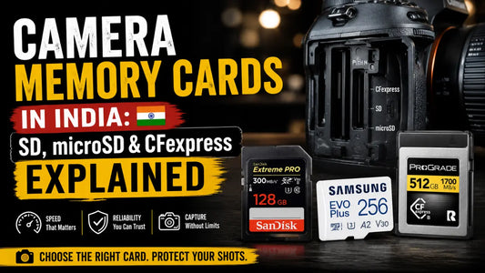 Camera Memory Cards in India: SD, microSD and CFexpress Explained
