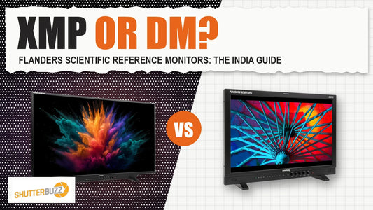 Flanders Scientific XMP551 and DM242 reference monitors compared side by side