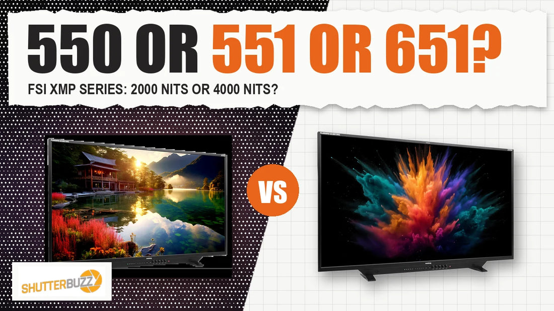 Flanders Scientific XMP550, XMP551 and XMP651 monitors compared