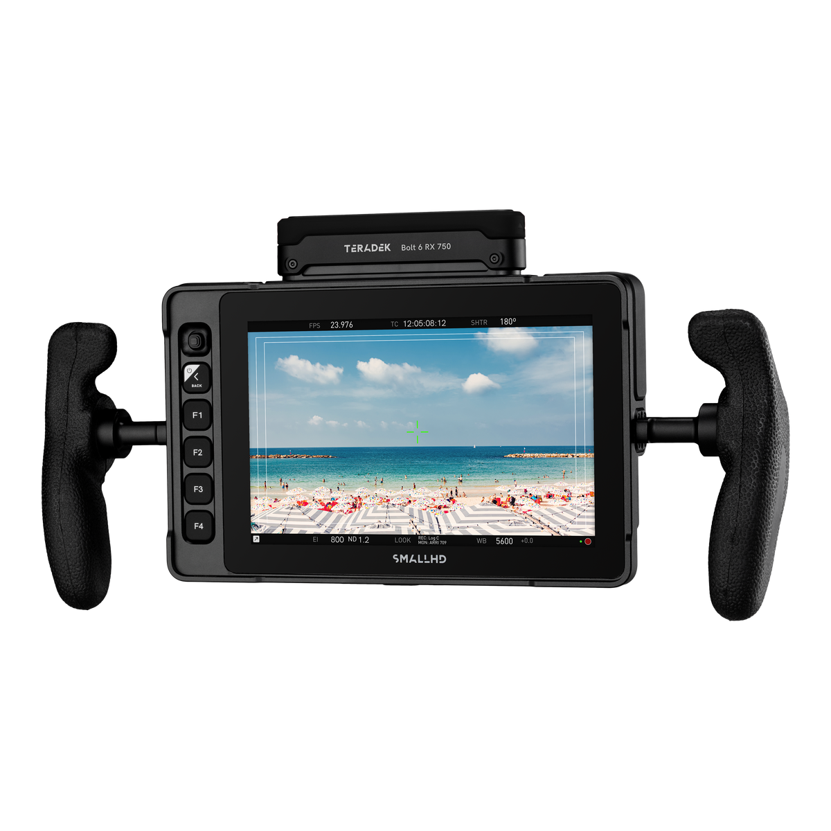 SmallHD Ultra 7 Bolt 6 RX 750 Gold Mount front view