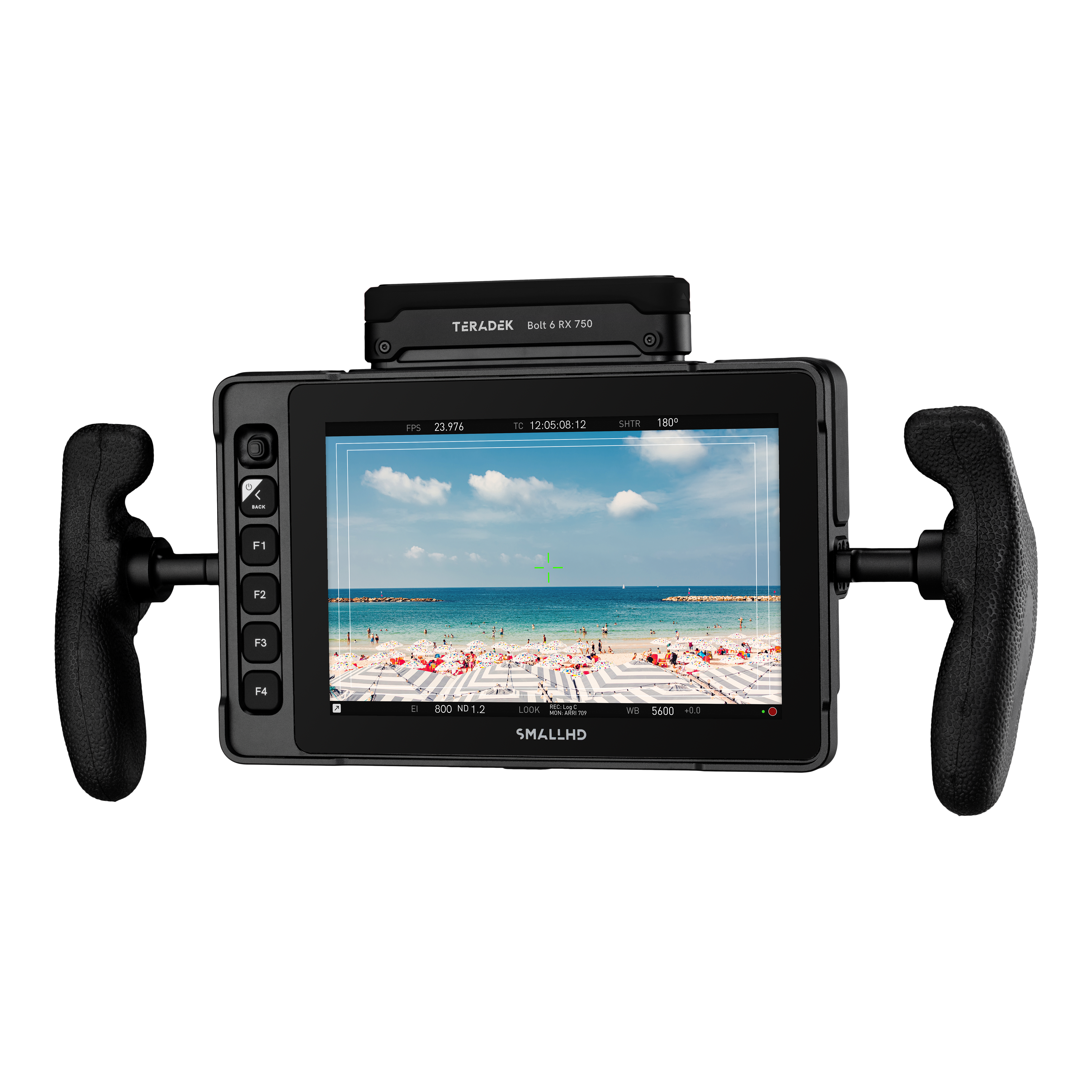 SmallHD Ultra 7 Bolt 6 RX 750 Gold Mount front view
