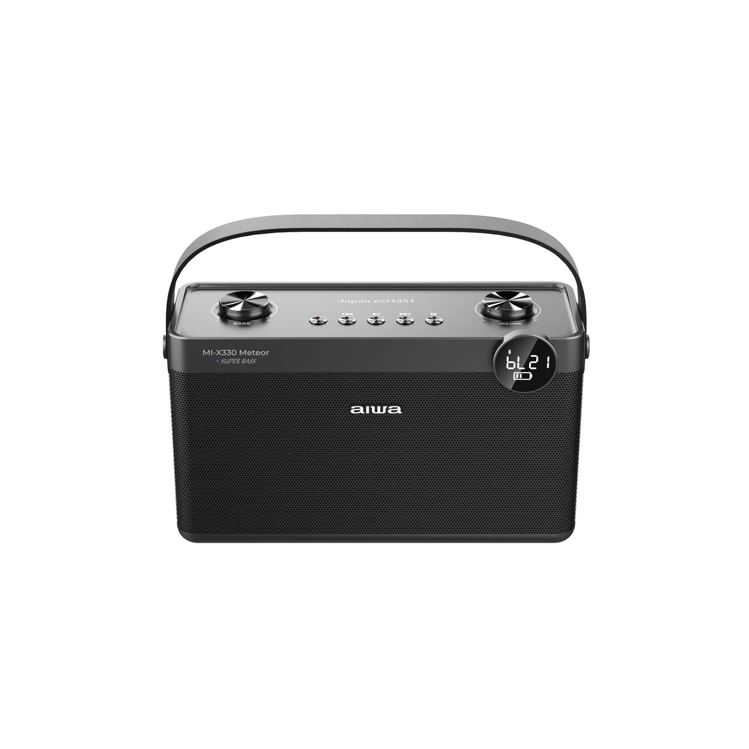 Aiwa MI-X330 Meteor Bluetooth speaker, front
