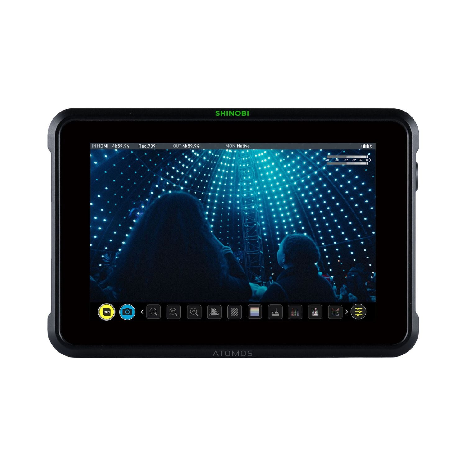 Atomos Shinobi 7" 4K HDMI/SDI monitor with display and front buttons