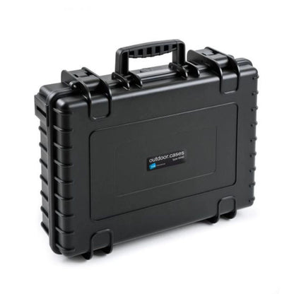 B&W 6040 hard case, black with front latches and handle