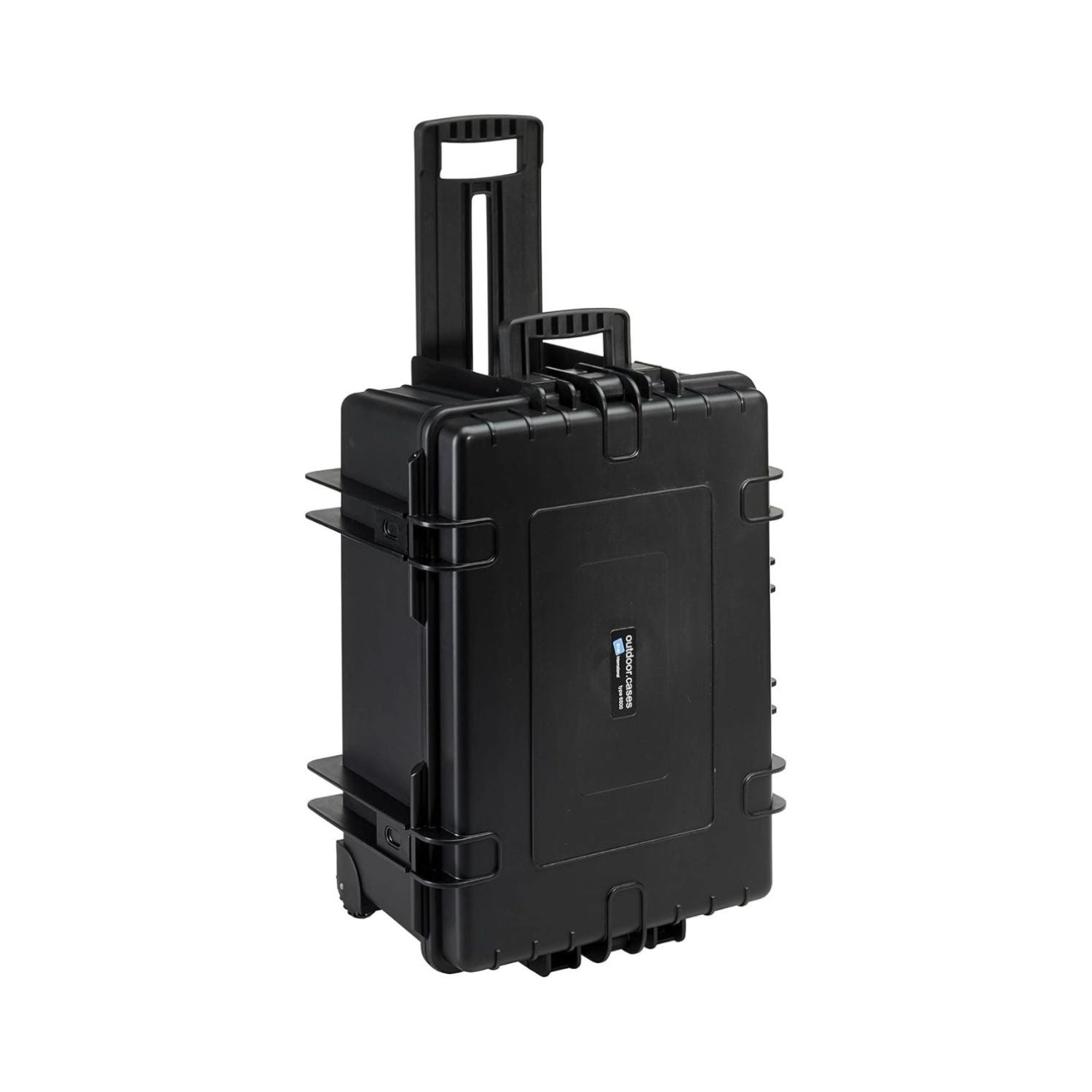 B&W 6800 protective equipment case, black hard shell with carry handle and latches