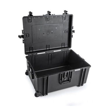 B&W 7800 case open, empty interior with molded compartments