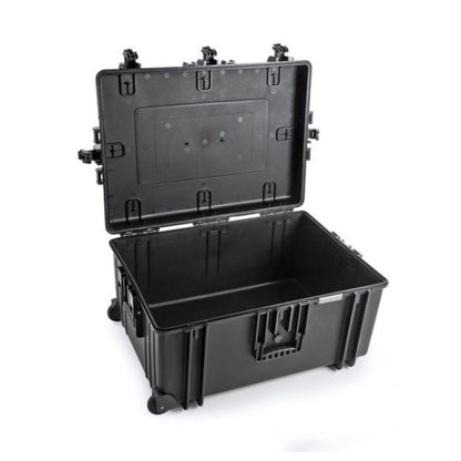 B&W 7800 case open, empty interior with molded compartments