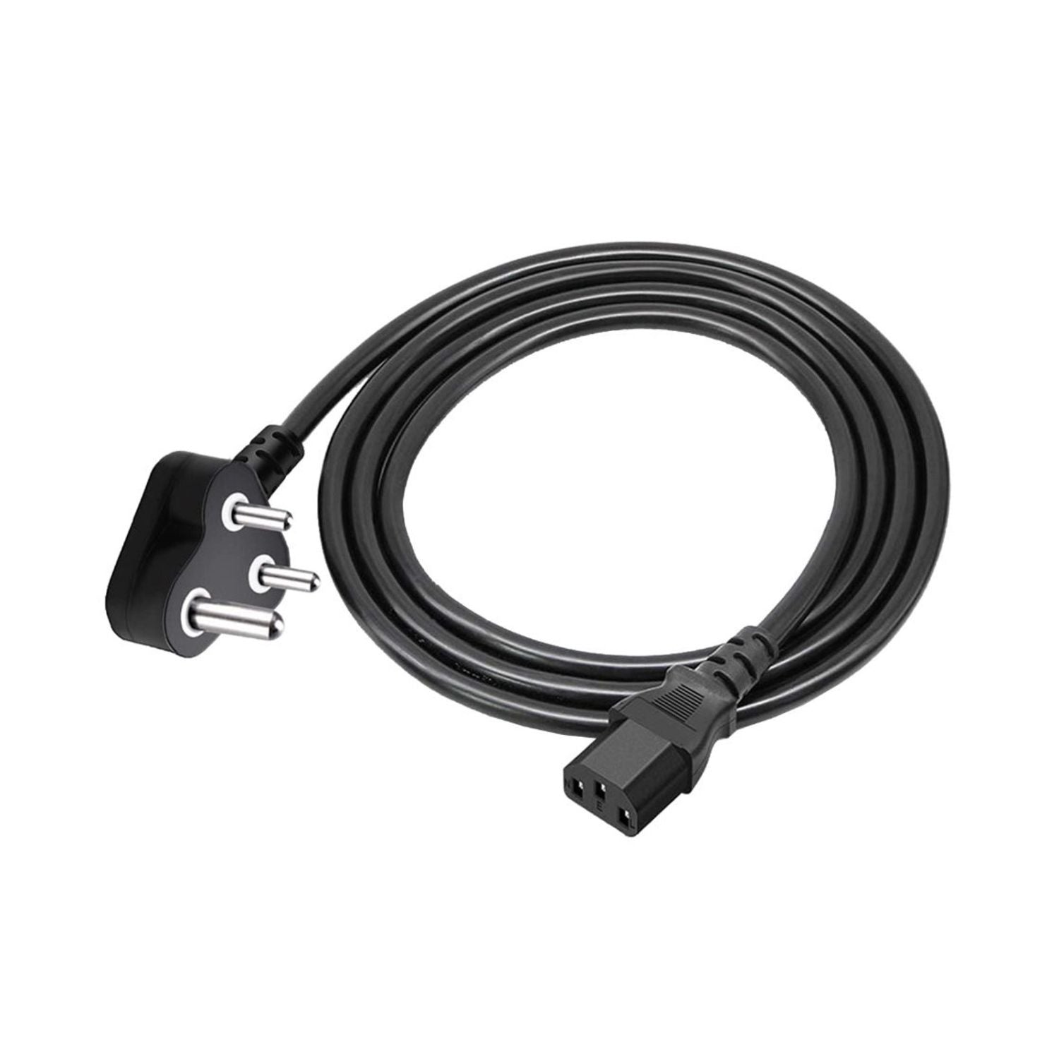 15 m power cable with 3-pin plug and IEC connector