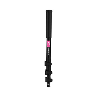 CC MonoPod schwarzes ausziehbares Monopod-Stativ mit Teleskopsegmenten und Fuß
