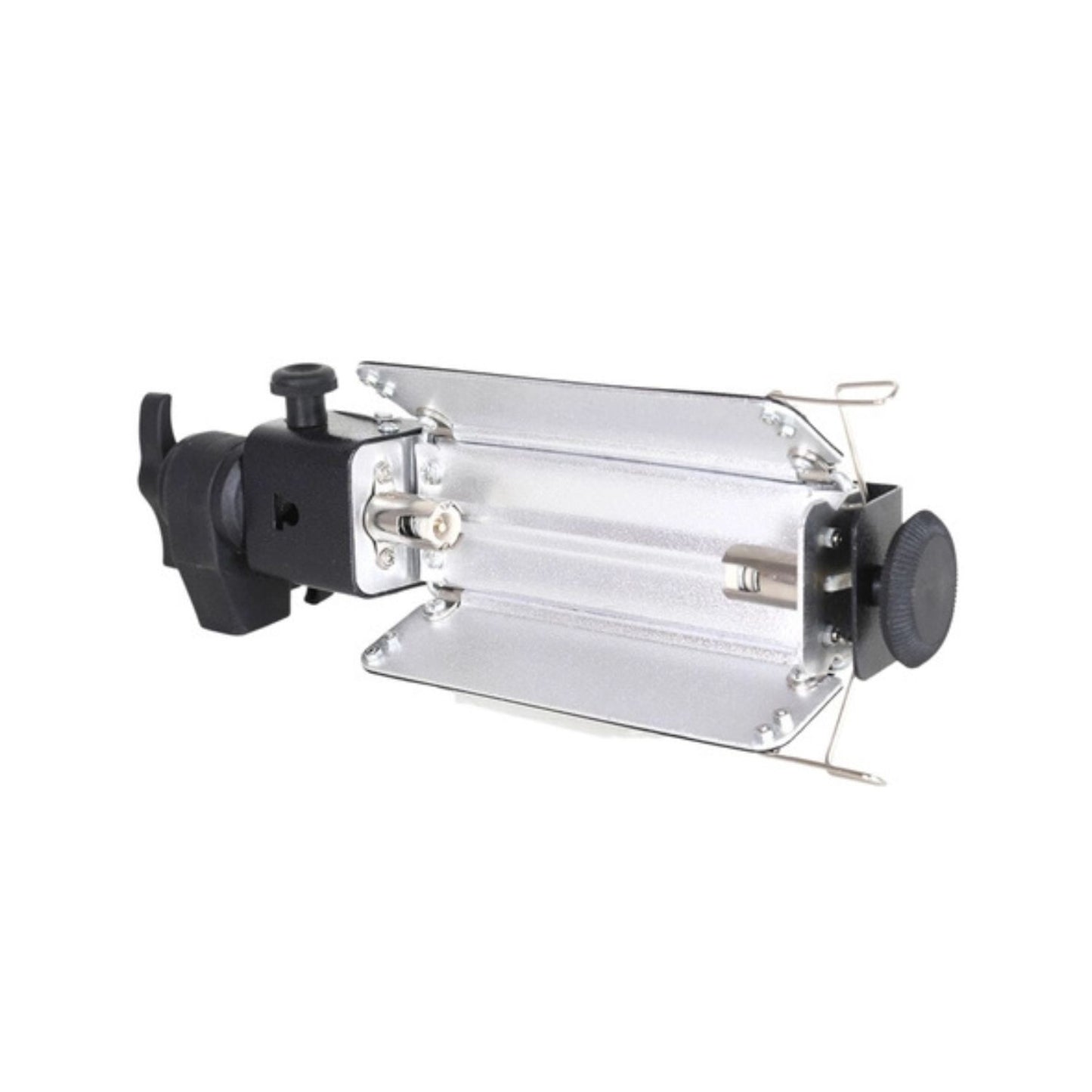 Porta Light CC avec réflecteur cylindrique transparent et poignées noires latérales