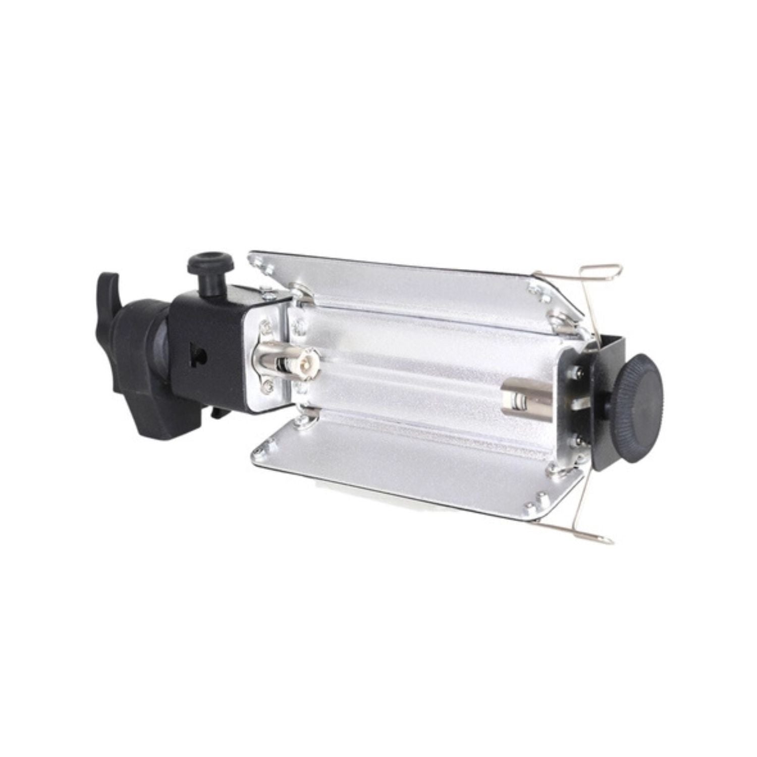 Porta Light CC avec réflecteur cylindrique transparent et poignées noires latérales