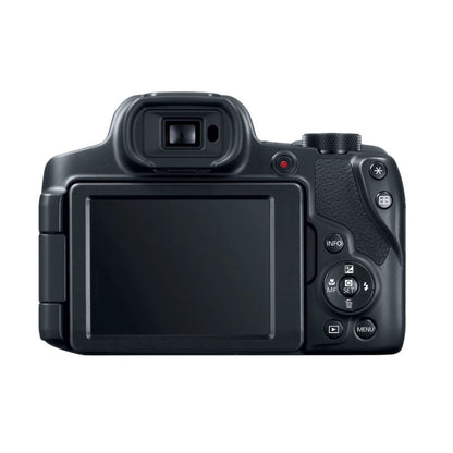 PowerShot SX70 HS digital camera rear, LCD screen and control buttons
