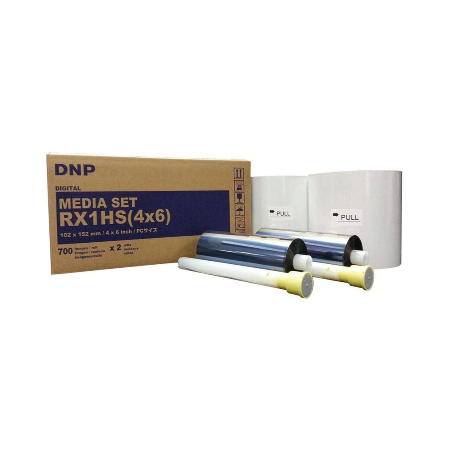 DNP Media Set for DS-RX-1 printer, 4x6 film rolls with box