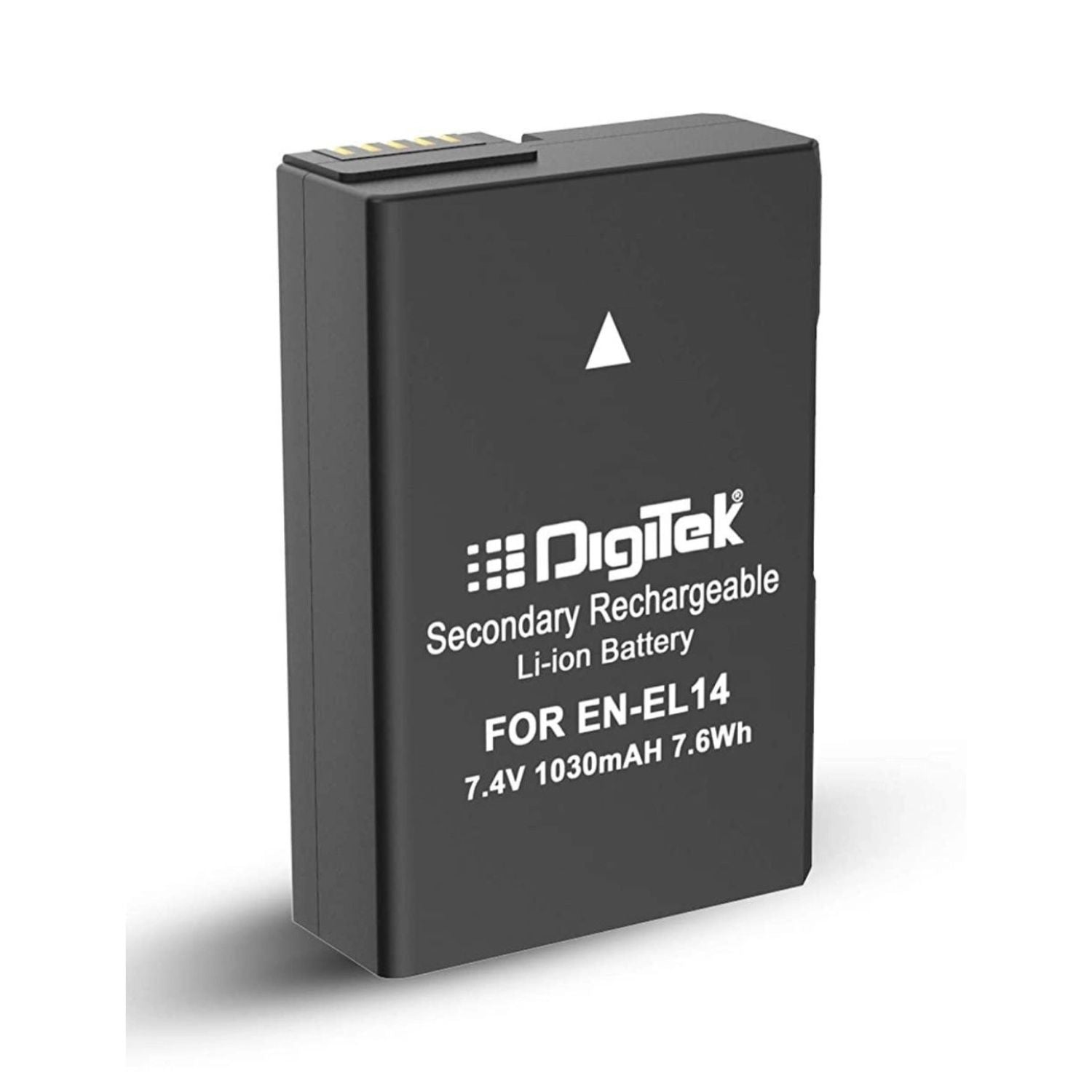 Rechargeable EN-EL14 Li-ion battery, 1030mAh 7.4V (7.6Wh) black
