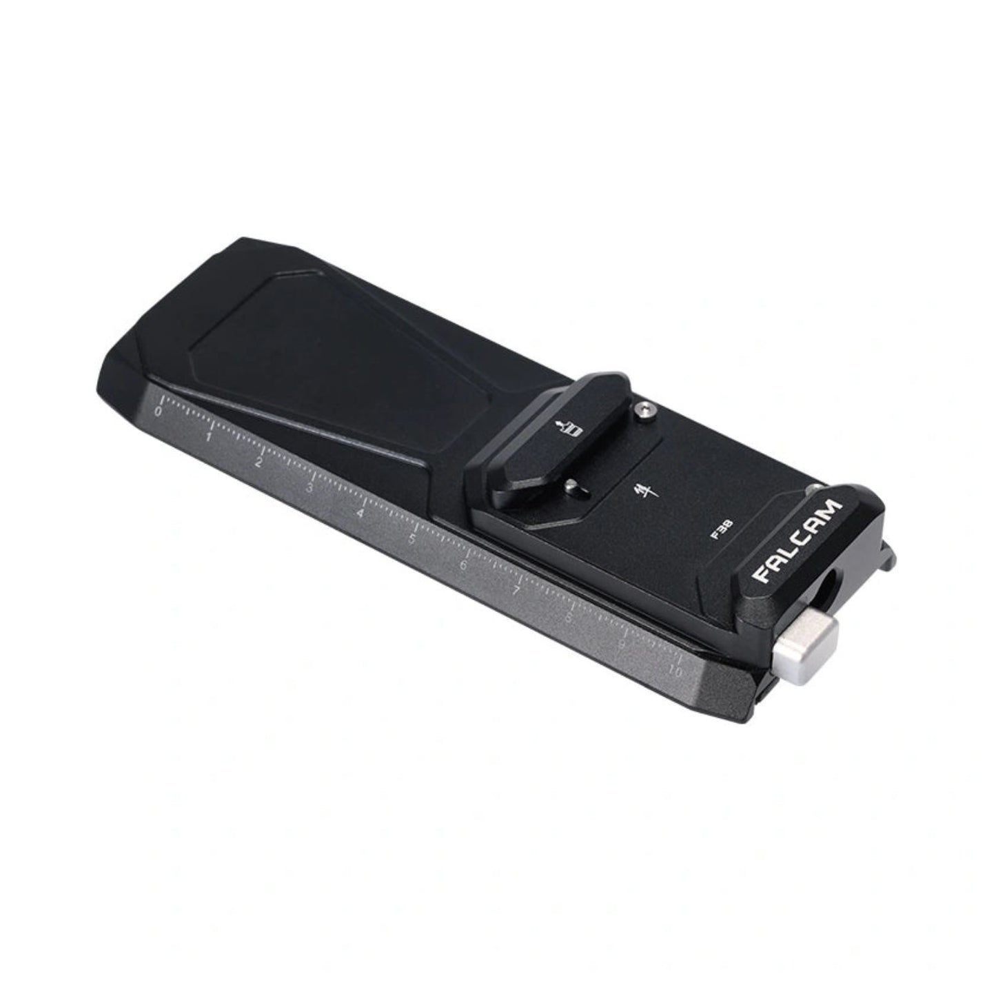 Falcam F38 quick release kit V2 quick-release plate with scale markings and lock latch