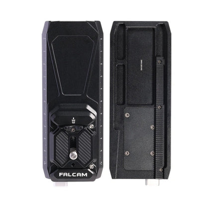 Falcam F38 quick release kit V2 quick-release plate shown front and back views