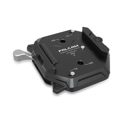 Falcam F50 square quick release base plate with mounting holes and side handle