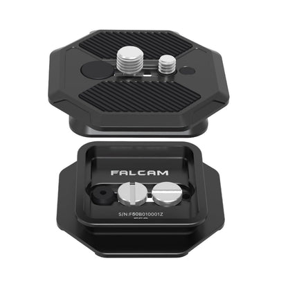 Falcam F50 square quick release plate with two raised mounting screws