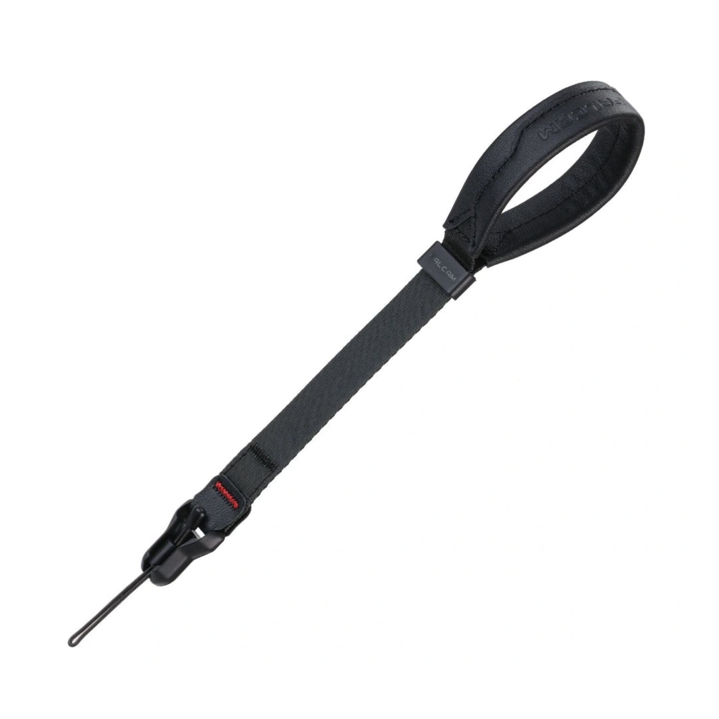 Black magnetic buckle wrist strap with extendable safety cord