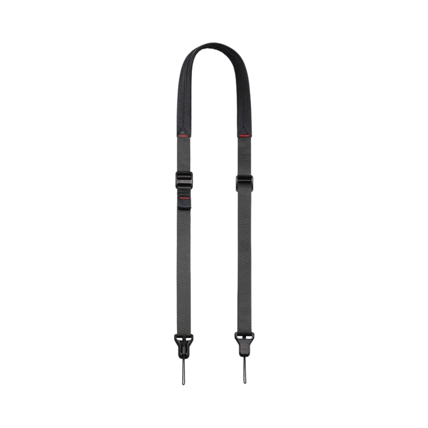 Black shoulder strap pair with quick magnetic buckle ends