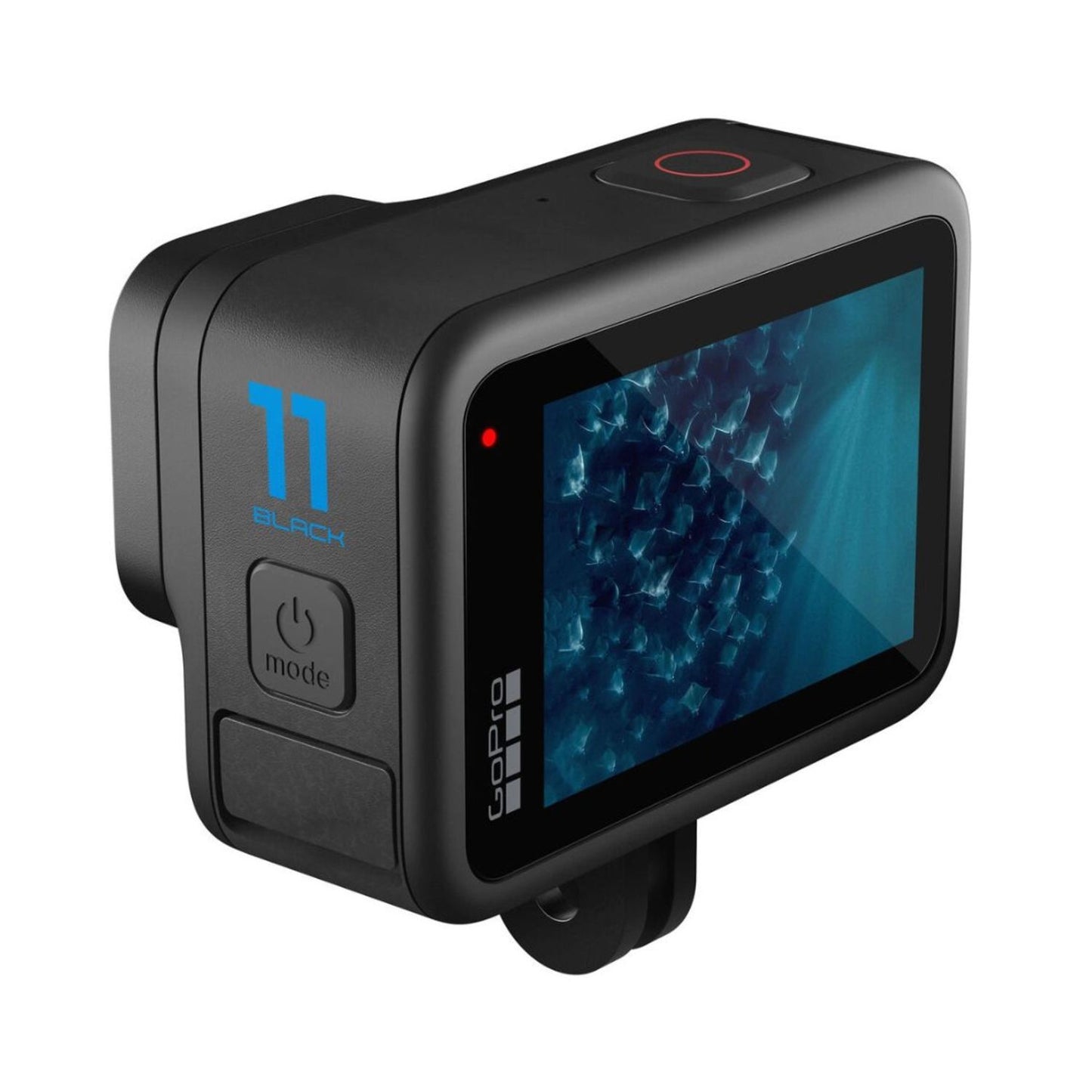 HERO 11 Action Camera black side controls with mode button and front display
