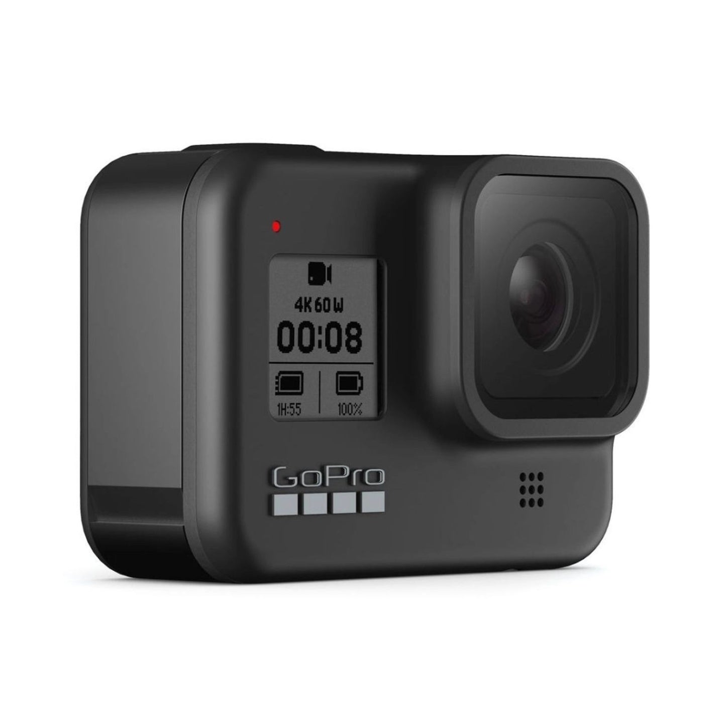 HERO8 Black action camera rear side with screen and vent details