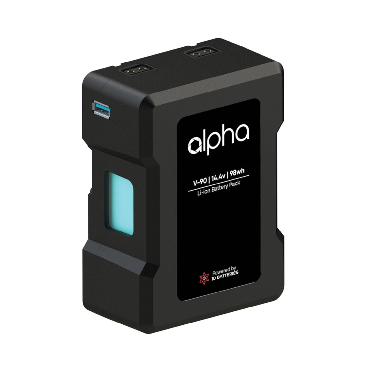 ALPHA V90 V-Mount Li-ion battery pack, 14.4V 98Wh with connector ports