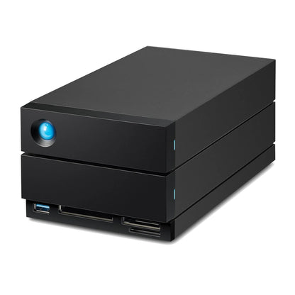 LaCie 2big Dock 2-bay Thunderbolt RAID storage, angled view
