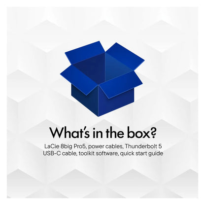 Accessory box icon for LaCie 8-bay RAID storage system