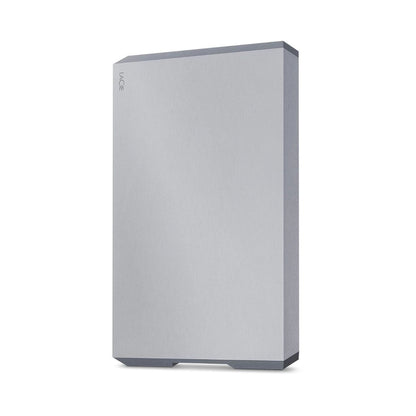 LaCie 2TB Mobile Drive external hard drive, silver-gray rectangular case