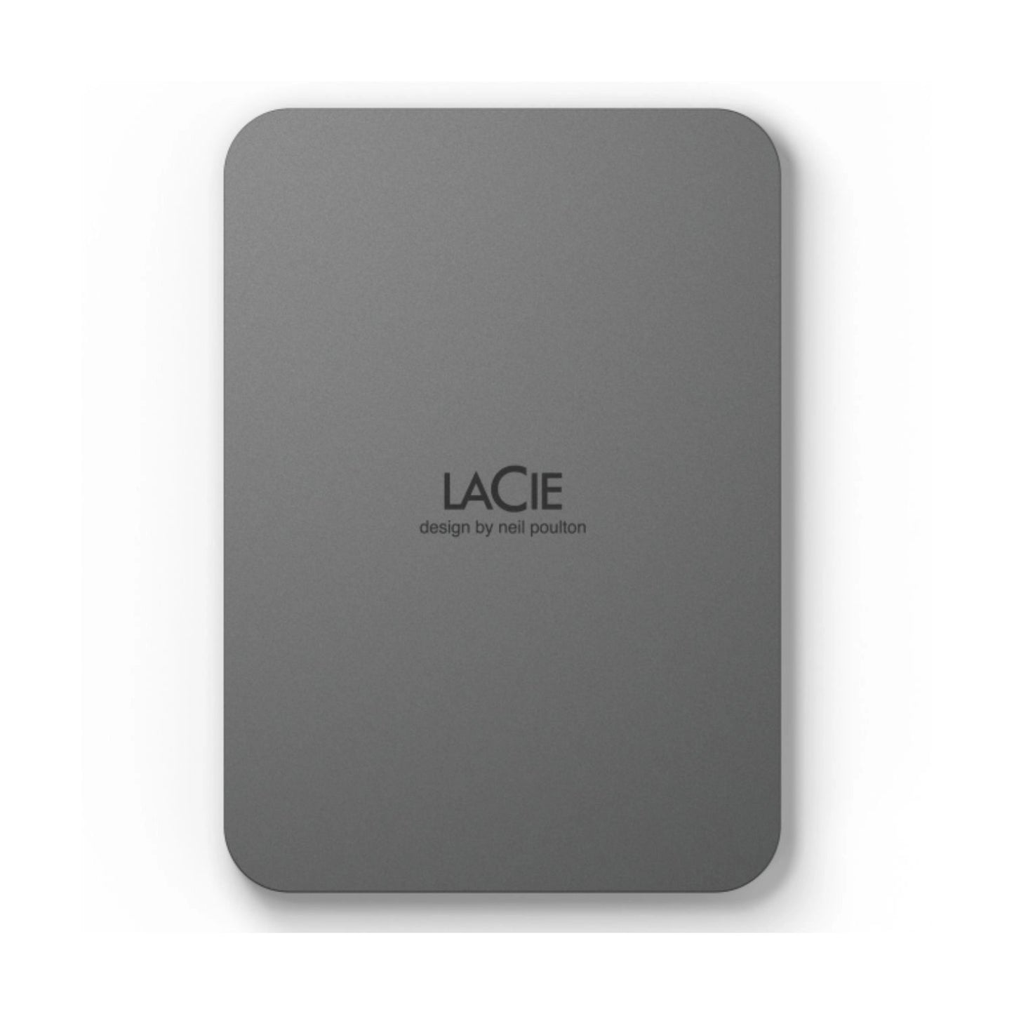 LaCie Mobile Drive Secure 2TB, dark gray rectangular portable external drive.