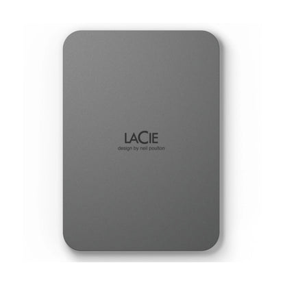 LaCie Mobile Drive Secure 2TB, dark gray rectangular portable external drive.