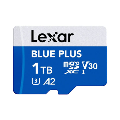 Lexar High-Performance Blue Plus microSDXC™ UHS-I with SD Adapter (up to 100MB/s)