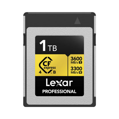 Lexar Professional GOLD CFexpress 4.0 Type B Memory Card (Up to 3600MB/s)