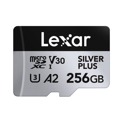 Lexar High-Performance Silver Plus MicroSDXC UHS-I Memory Card with adapter (Upto 205MB/s)