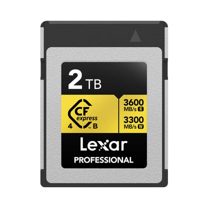 Lexar Professional GOLD CFexpress 4.0 Type B Memory Card (Up to 3600MB/s)