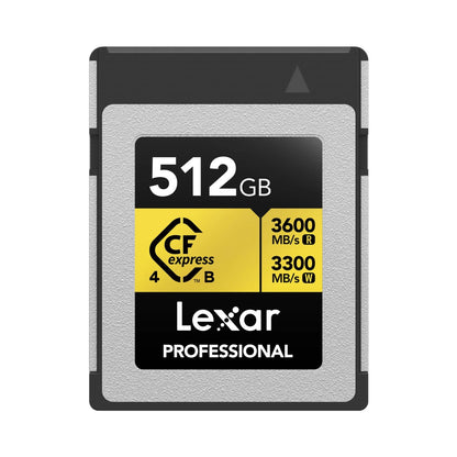 Lexar Professional GOLD CFexpress 4.0 Type B Memory Card (Up to 3600MB/s)
