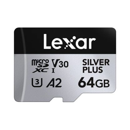 Lexar High-Performance Silver Plus MicroSDXC UHS-I Memory Card with adapter (Upto 205MB/s)