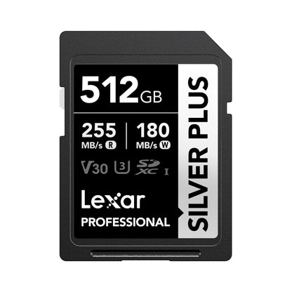 Lexar Professional SILVER PLUS SDXC UHS-I Memory Card (Up to 255MB/s)