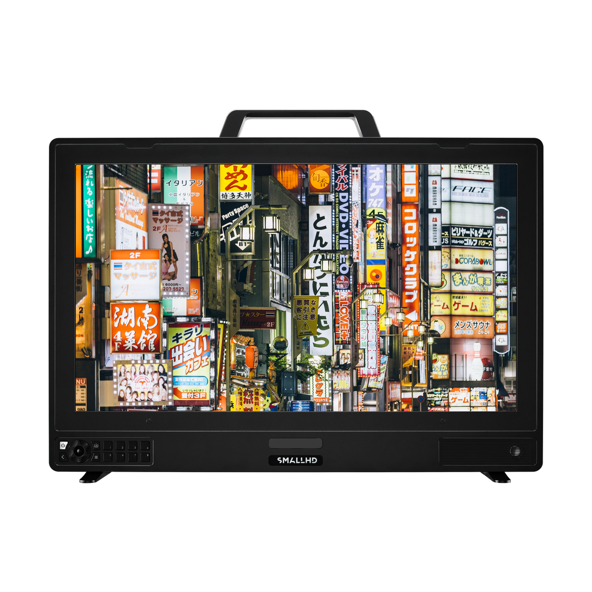 SmallHD Cine 24 front view with image on screen
