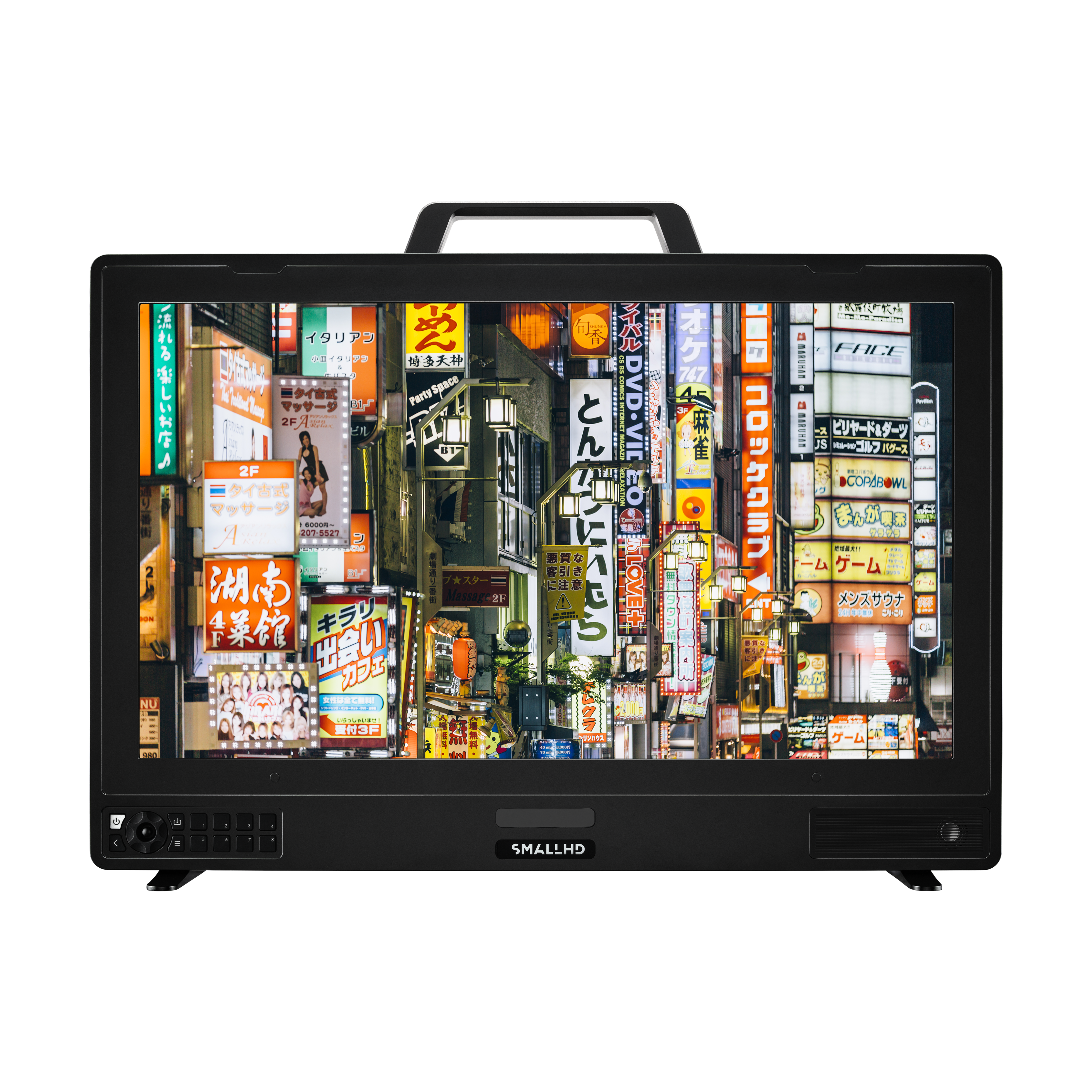 SmallHD Cine 24 front view with image on screen