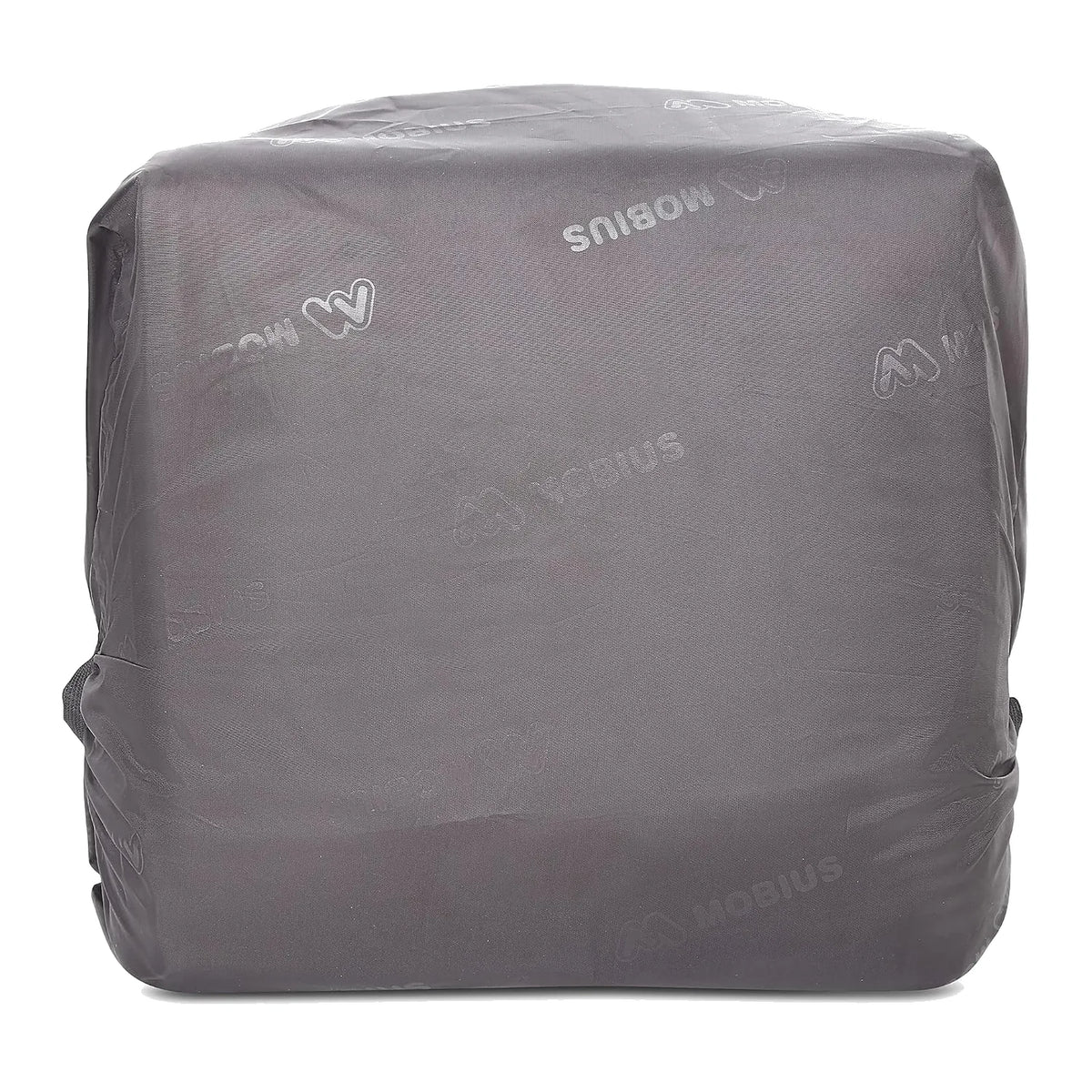 Mobius rain cover for DSLR sling bag, closed over bag in dark gray