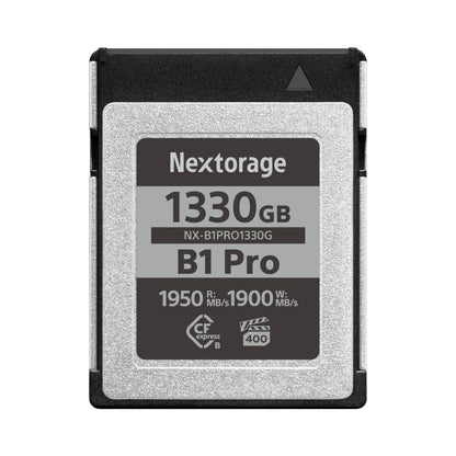 Nextorage 1330GB CFexpress Type B B1 Pro card, 1950R/1900W MB/s