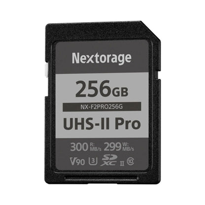 Nextorage NX-F2PRO UHS-II Pro SDXC memory card, 256GB, V90
