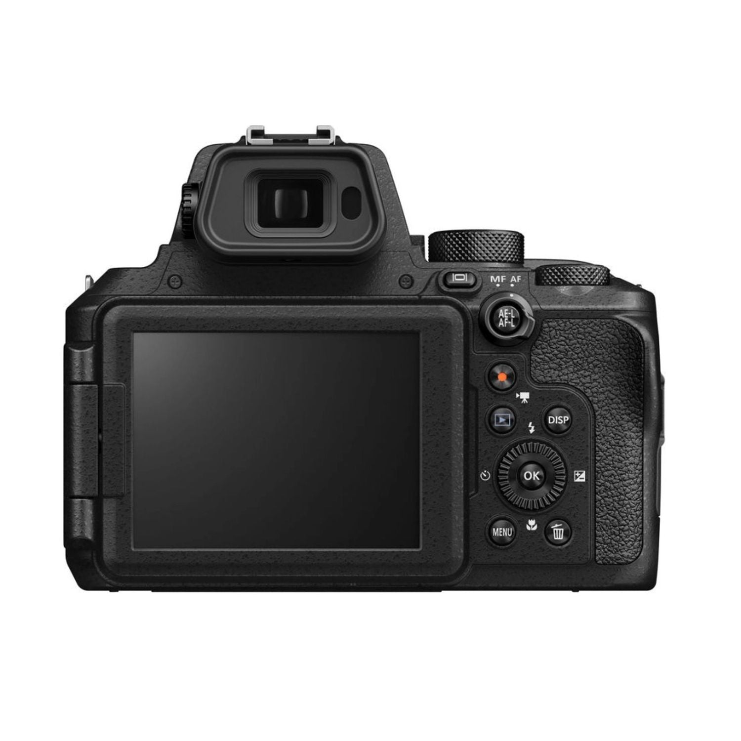 COOLPIX P950 back view with large LCD screen and button cluster